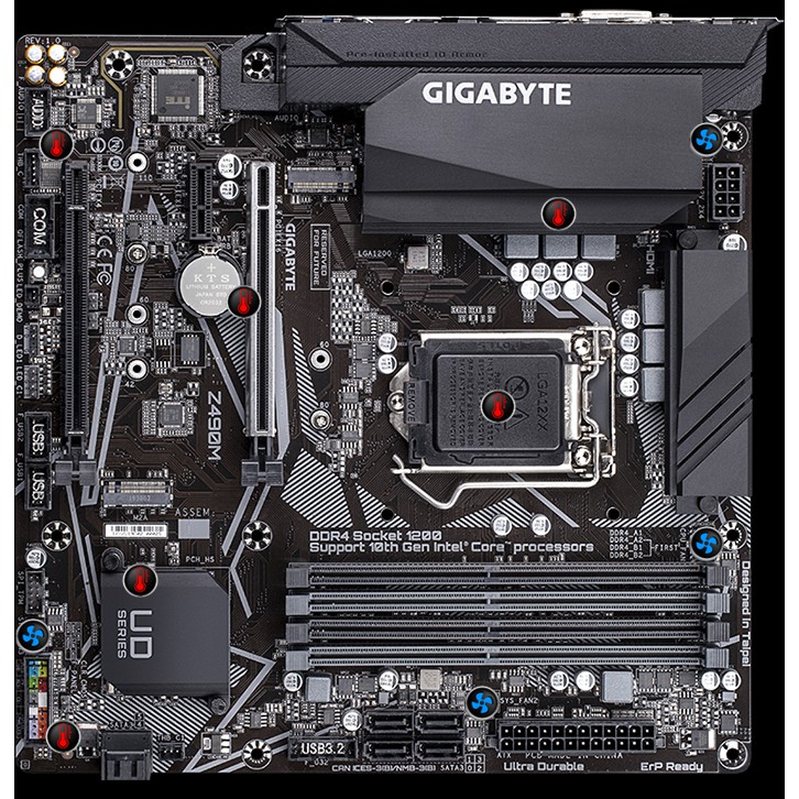 Motherboard Gigabyte Z490M LGA 1200 Z490 DDR4