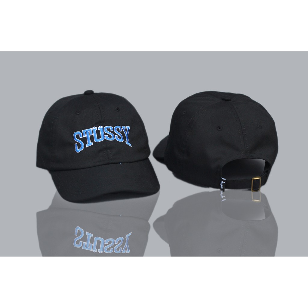 Topi Dad Hat Stussy Burly Arch Low Pro Baseball Cap