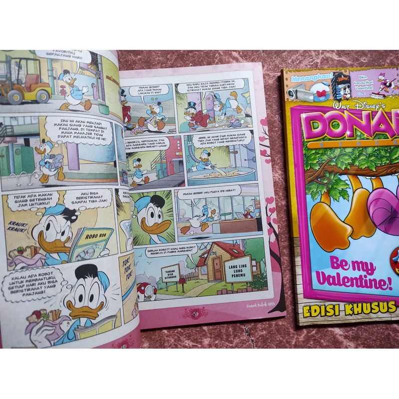 Paket 2pc Komik Donal Bebek Edisi Khusus Valentine Shopee Indonesia