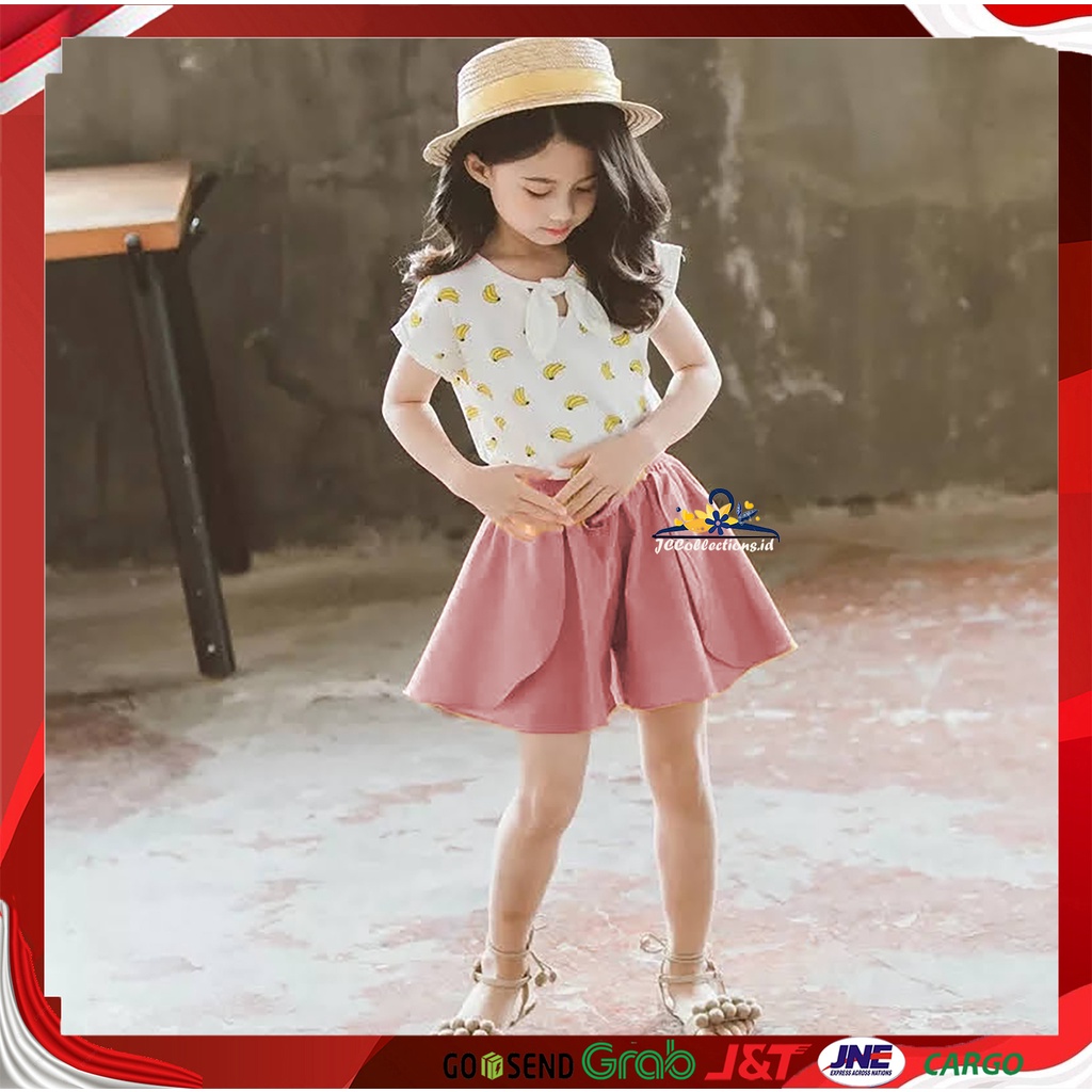 Celana Pendek Anak Perempuan Umur 8 Tahun - 14 Tahun Catyln / Rocela Rok Celana Pendek Sifon Casual Pants Korea Style -JCCollections