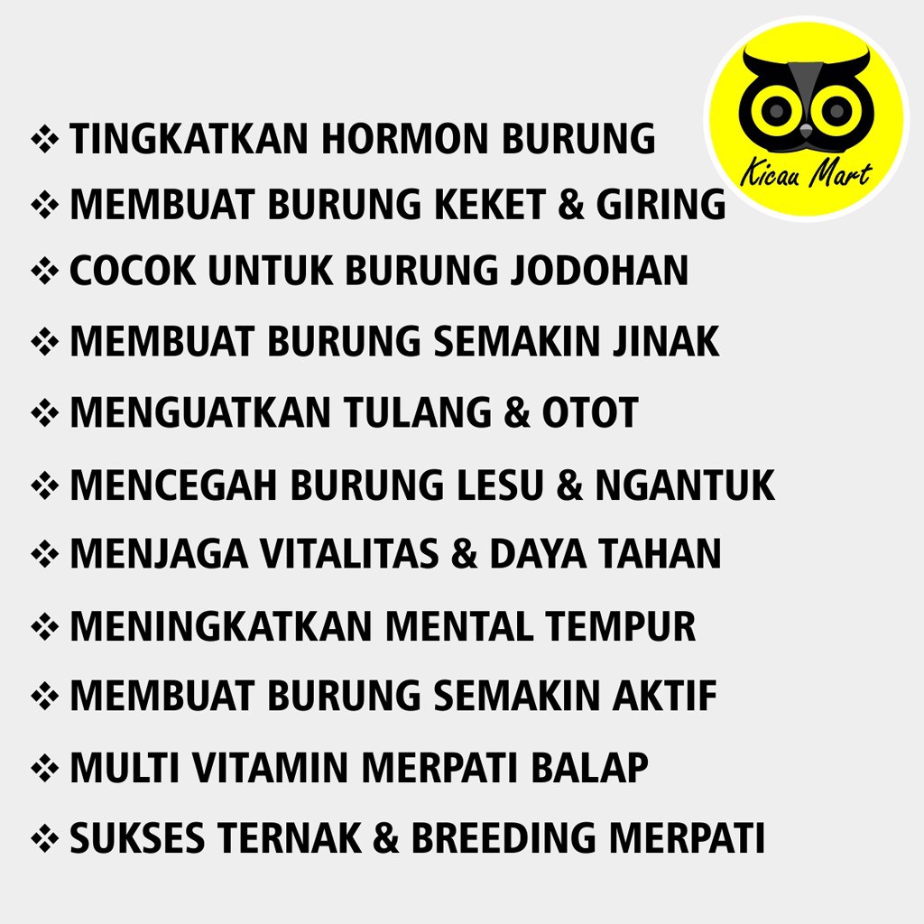 BTF INA PIL JAMU HERBAL VITAMIN BURUNG MERPATI POS DARA KOLONG OTOT LOMBA GIRING KEKET TERNAK PILBTF