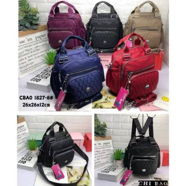 Tas chibao 3in1 CB1827-8#(jumbo kantong samping)