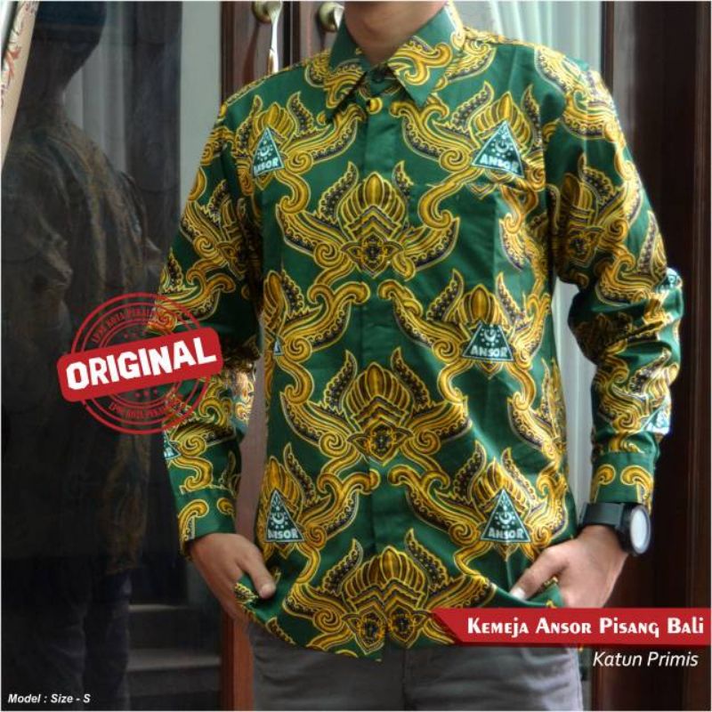 Batik Ansor Pisang Bali Batik NU Ansor Pisang Bali Batik Ansor Primis Original LPNU