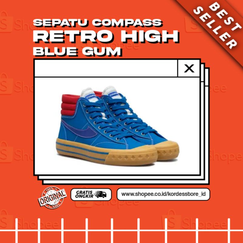 COMPASS RETROGRADE HIGH BLUE GUM
