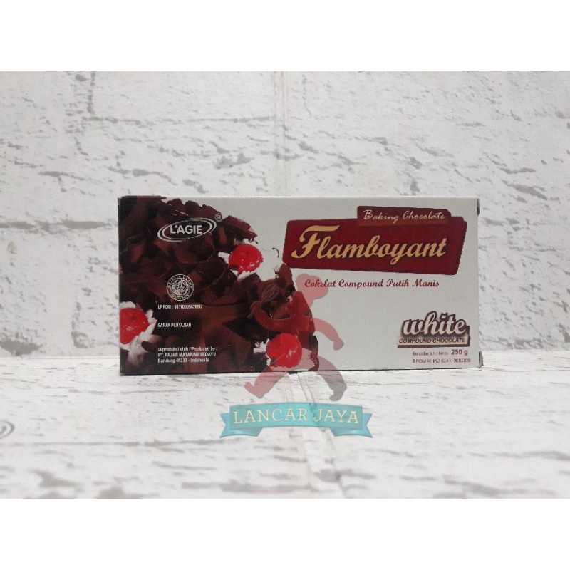 

coklat flamboyant white 250gr /coklat putih /coklat white /flamboyant white