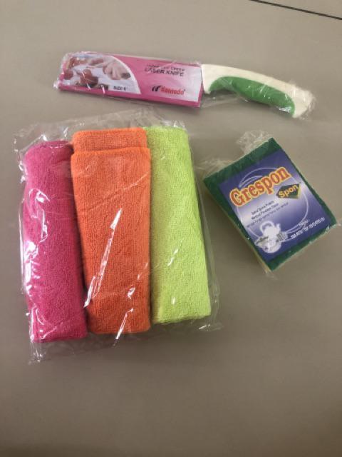 Pisau Dapur Serba Guna 4 Komodo Stainless Steel Tebal