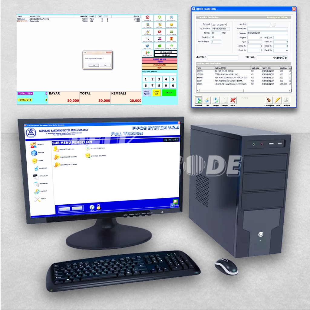 Software System F-Pos Minimarket Program Kasir Retail Minimarket Full Version Original