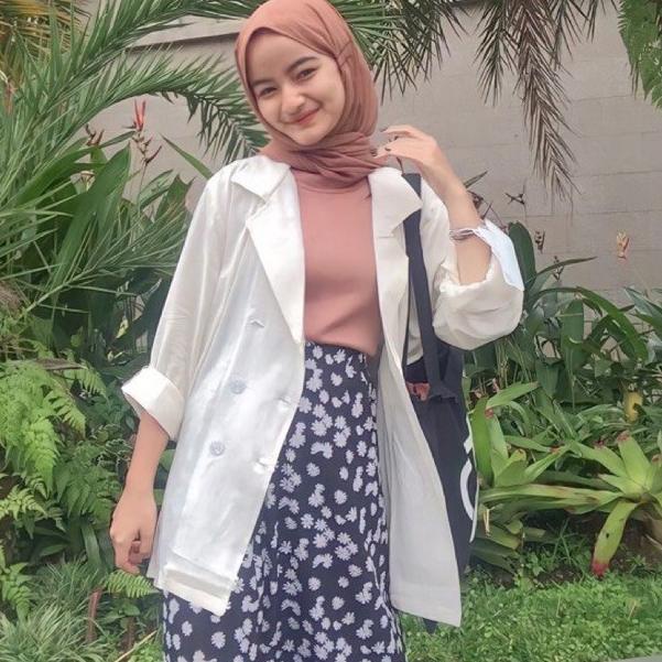 ➺ NOIN BASIC BLAZER RAYON BLAZER KOREA BLAZER KASUAL LENGAN PANJANG MODEL LONGGAR DALAMAN INNER BLAZ