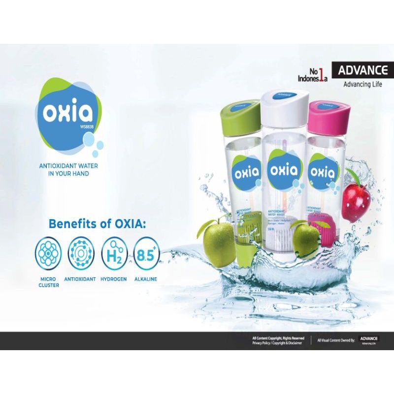 

OXIA ANTIOXIDANT WATER BOTOL AIR ALKALINE