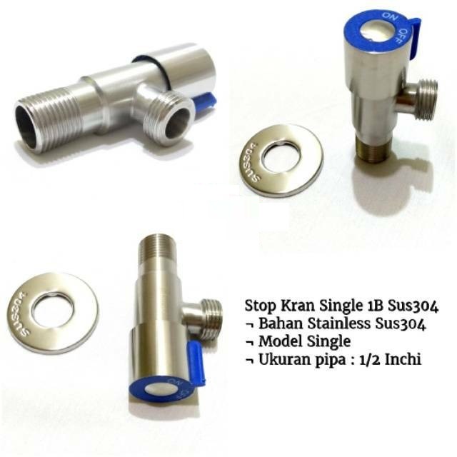 Kran Air Stop Kran Closet Cabang 1/2 Inch - Kran Kloset Jet Shower Toilet shower 1/2&quot; - Stop Kran Shower Stainless