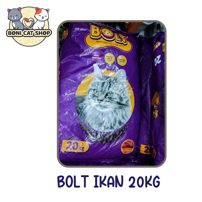 BOLT IKAN 20KG BOLT MAKANAN KUCING MURAH BOLT KARUNG 20KG BOLT TUNA
