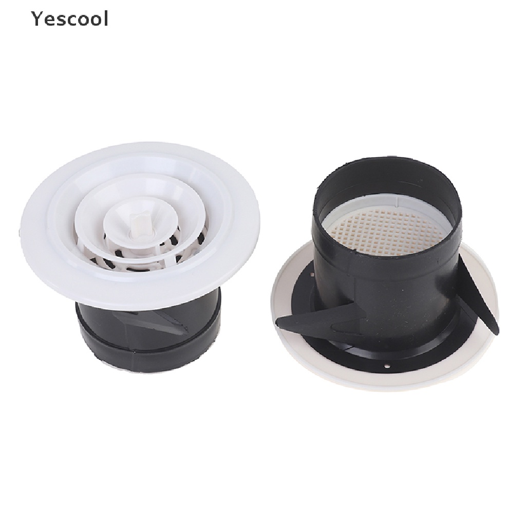 Yescool 1pc Cover Ventilasi Udara Bahan ABS Bentuk Bulat Untuk Plafondinding