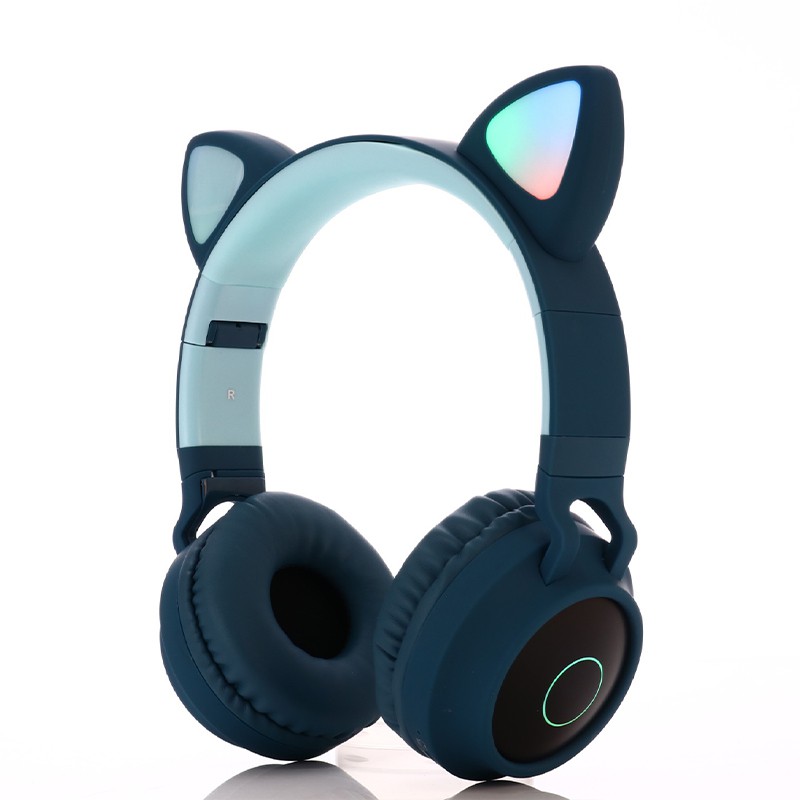 Cat Ear Headphones Wireless Bluetooth Headset LED / Headphone lucu ada Lampu BT-028C