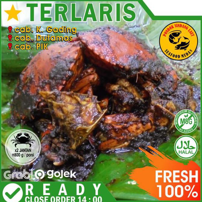 

Kepiting Saos Lada Hitam Seafood Siap Makan Saji Masak Enak Pedas Saus - KEPITING JANTAN GRATIS