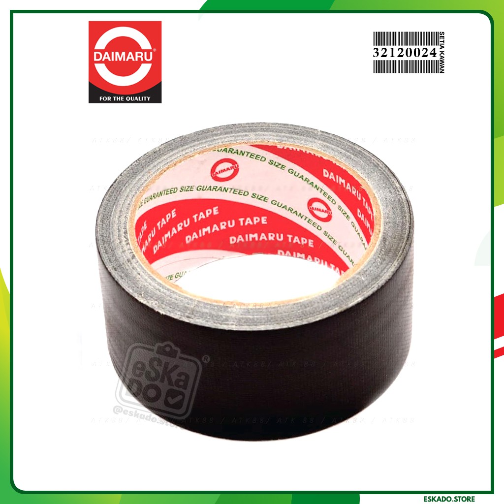 

Cloth Tape Daimaru Hitam 2 inch (48mm x 12 m) Lakban Kain Hitam