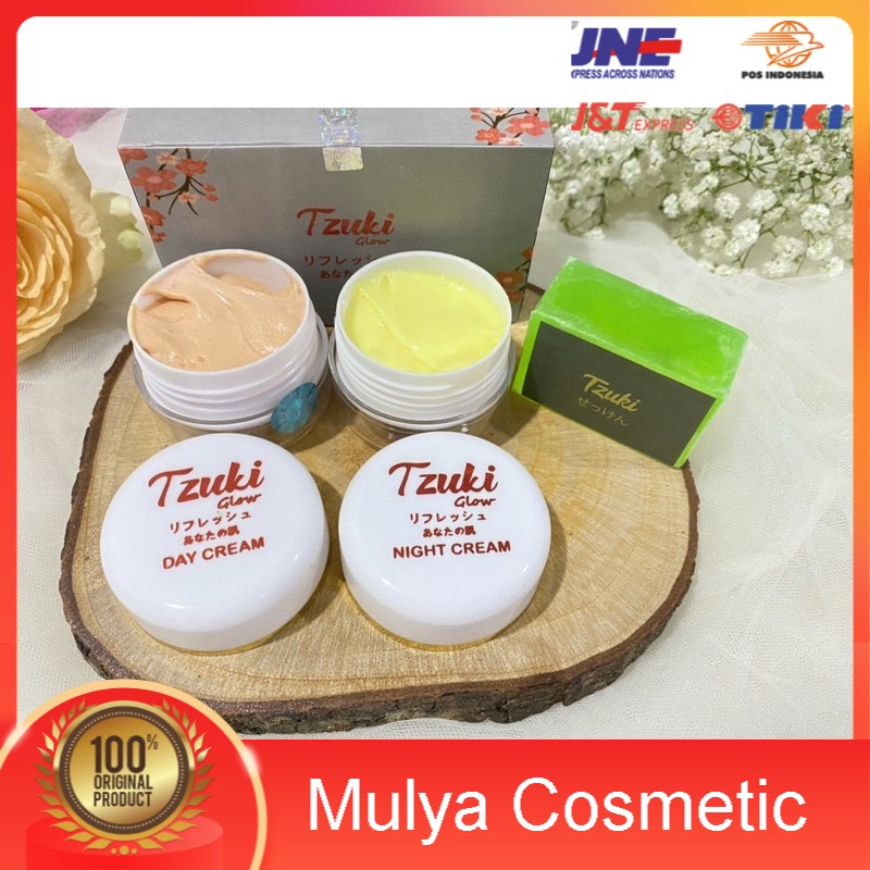 PAKET SKINCARE CREAM TZUKI GLOWING AND WHITENING