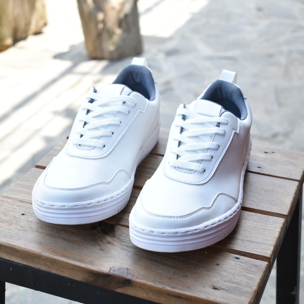 Claro White | Sepatu Sneaker Kets Casual Kasual Pria/Cowok/Men Sneakers Ori Footwear | FORIND Volve