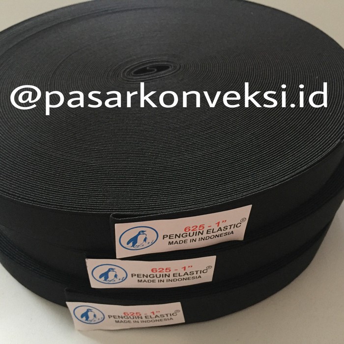 

Karet Elastis Hitam Penguin 2.5 cm (1")