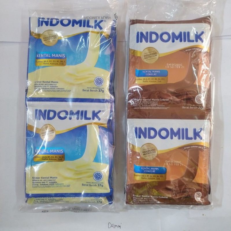 

Indomilk Putih / Coklat Sachet 6x37gr [1renceng isi 6pcs]