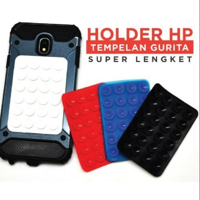 Gurita Tempel Handphone holder Anti Slip Tempelan Motor Gojek 2 in 1