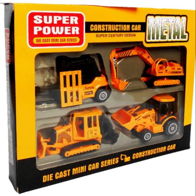 Mainan Excavator Bulldozer Beko Grader Construction Car