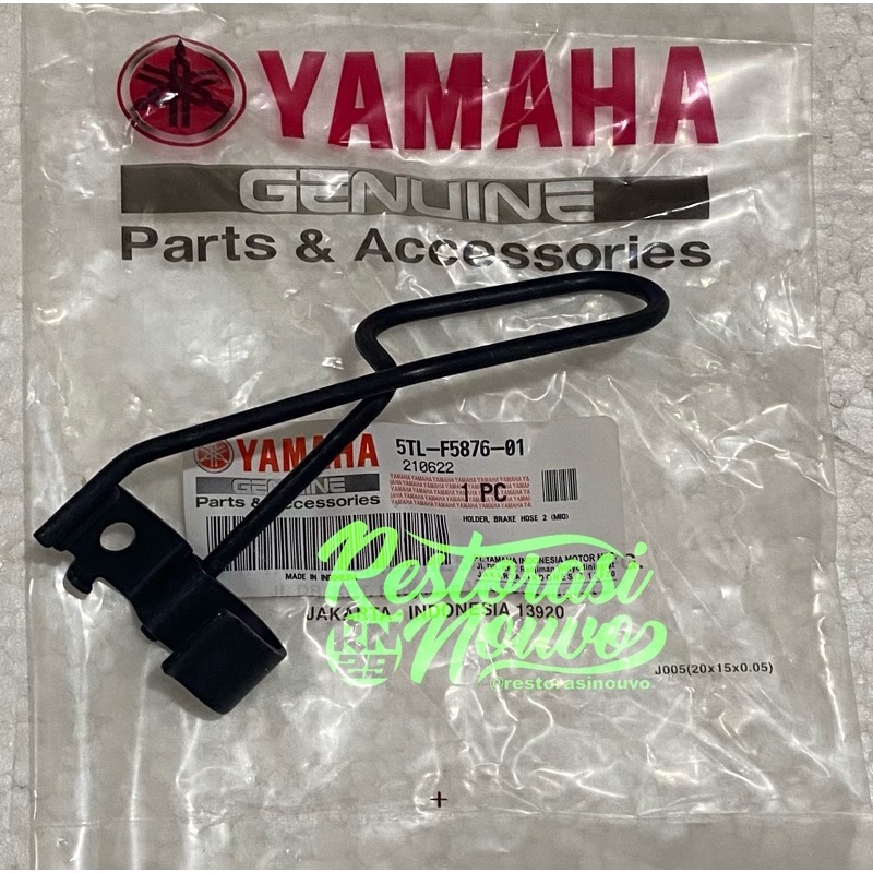 Klem selang rem depan mio bagian atas original yamaha besi pegangan selang rem clamp selang rem mio 