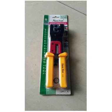 Tang Crimping Pres Skun Kabel Telepon, Lan , Wifi Merk Santus ST 68H
