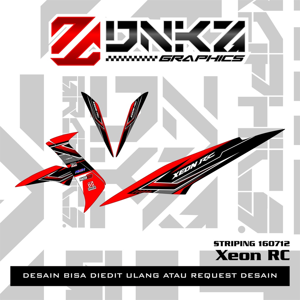 Stiker Xeon RC Decal Striping Xeon RC Premium Racing 160712