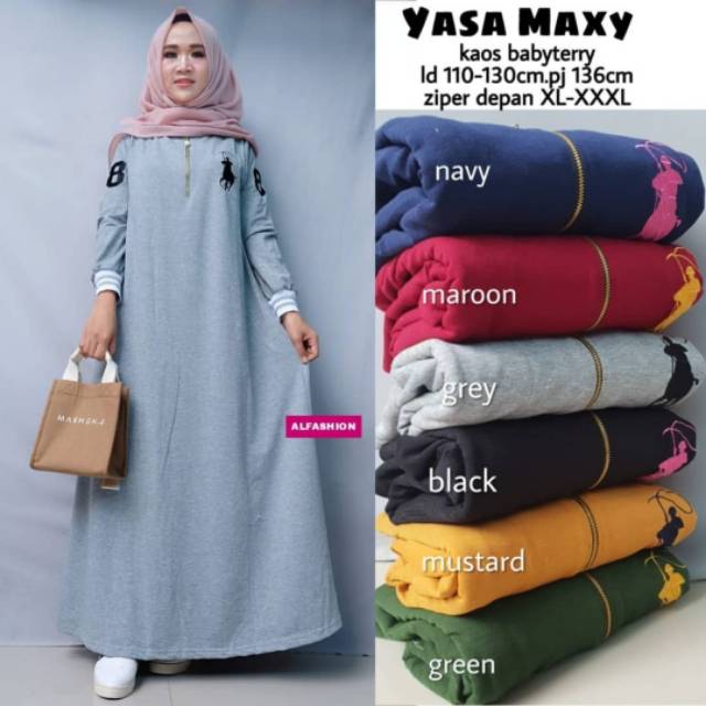 Yasa Maxy, maxi dress, maxy muslim, maxy lebaran, maxy Ramadan, gamis, gamis Jumbo, gamis busui,ootd