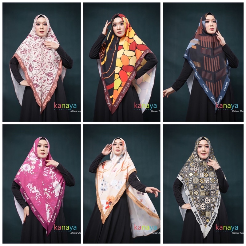 Khimar daily motif by Kanaya