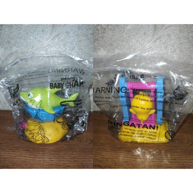 Mainan KFC Chaki / Happy Meal McD McDonald - Baby Shark / Pink Fong