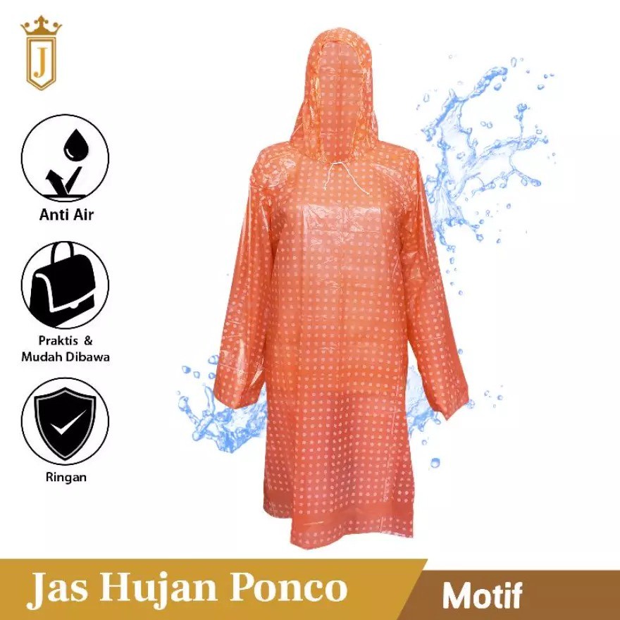 JAS HUJAN PLASTIK MERK  JOPE - BAHAN BAGUS COCOK UNTUK HUJAN DAN HIKING KEMPING OUTDOOR