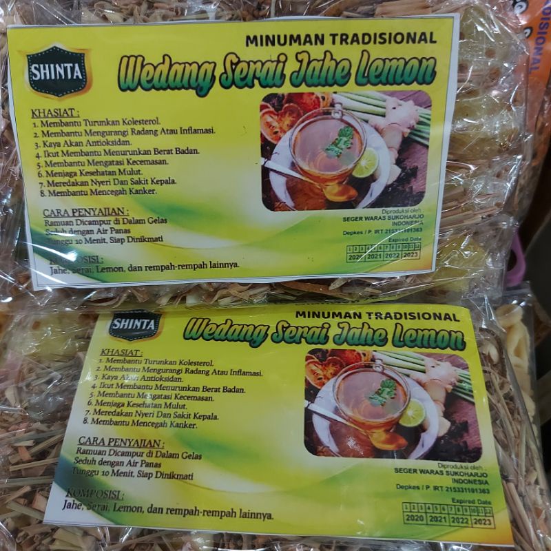 WEDANG SERAI JAHE LEMON SHINTA