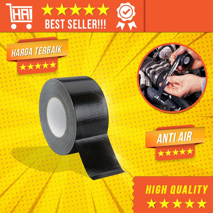 ISOLASI LAKBAN HITAM KARET KABEL SATELIT ANTI AIR SOLATIP PIPA LEDENG WATERPROOF TAHAN HITAM TAPE