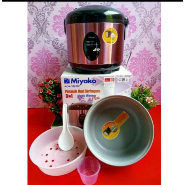Rice Cooker | Magic Com Miyako | Penanak Nasi 3 in 1 | MCM 508 SBC 2 Liter / 1.8 Liter