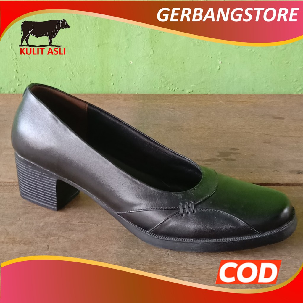 Sepatu Kantor Wanita Kulit Asli Sapi [ Rossy ]