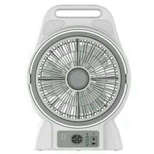 Krisbow Kipas Angin Dengan Lampu Darurat 30 cm / Emergency Box Fan 12"
