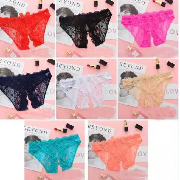 [PROMO IMF55] Import CD celana dalam wanita sexy bolong tengah Open Croth Catoon Size L Produk Keren