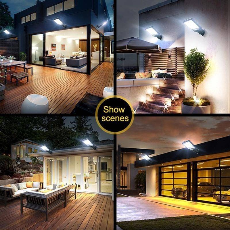 【Rady】120W 3Mode Lampu Solar Lampu Tenaga Surya  LED Surya Lampu Taman Dinding Tenaga Surya
