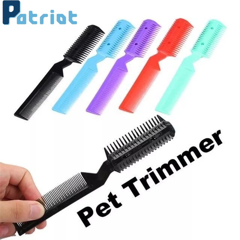 1 Piece Random Color Pet Hair Trimmer Comb Cutting Remover Brush / Dog Cat Hair Trimmer for Pet Cat Accessories