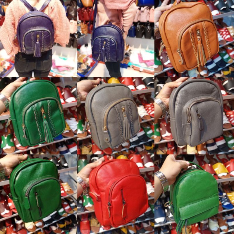 RANSEL KULIT ASLI SUKAREGANG GARUT TAS GENDONG BACKPACK