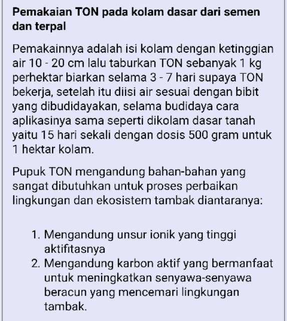 TON Tambak Organik Nusantara