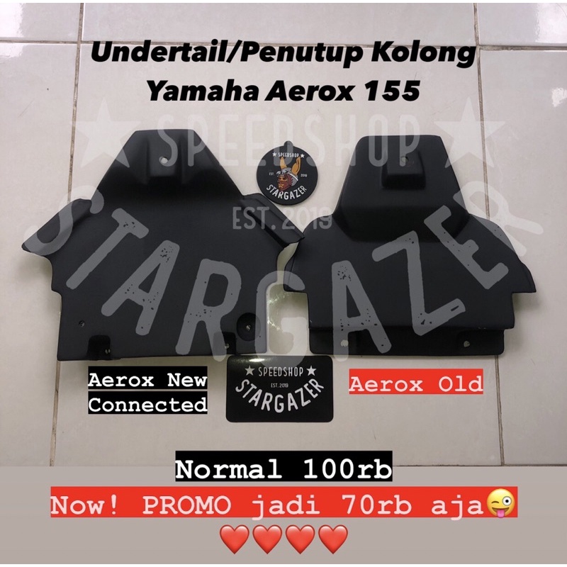 Undertail Buntut Penutup Kolong Custom Trondol Yamaha Aerox 155 Old New Connected