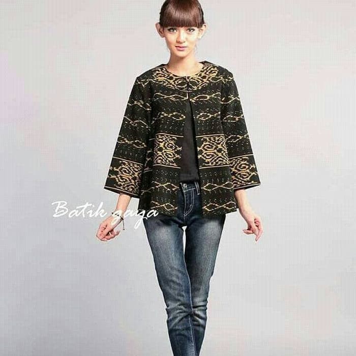 Termurah, terlaris Blazer Batik Wanita Etnik Tenun Troso Jepara Terpercaya | Shopee Indonesia