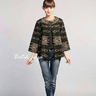 Termurah terlaris Blazer  Batik  Wanita Etnik Tenun Troso 