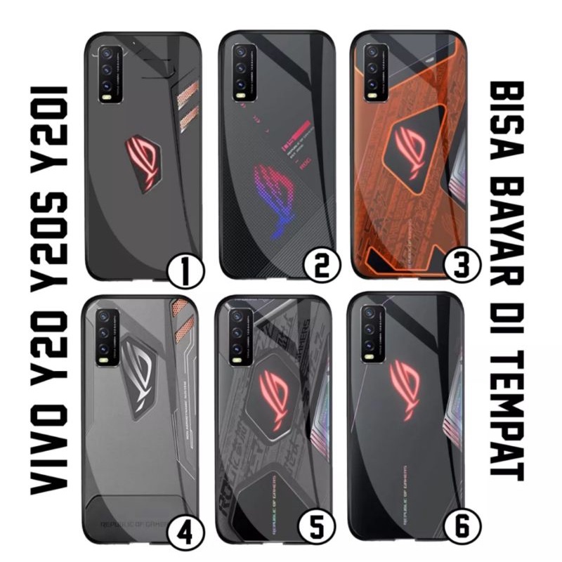 Ax case custom Vivo Y12S Y20 Y20S Y20i Fashion Motif Gamers Series ROG Premium Quality Casing
