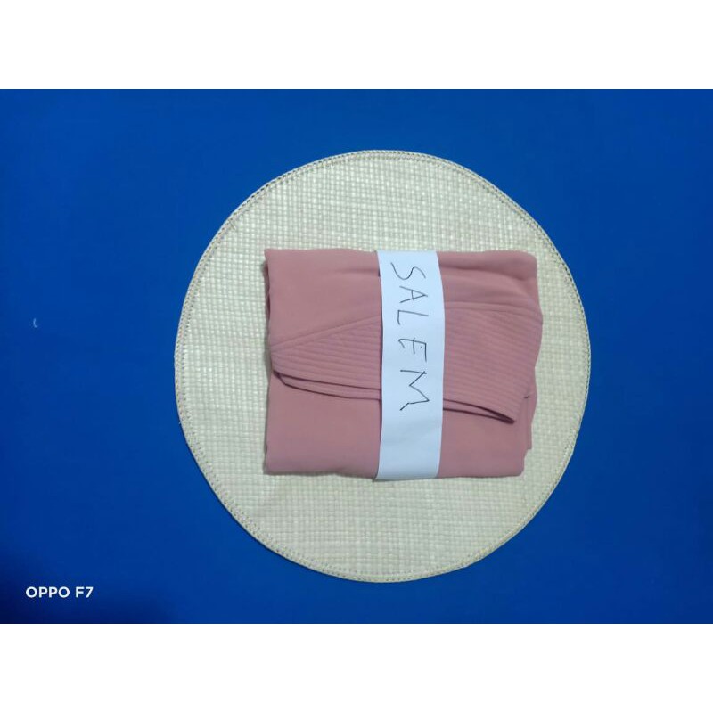 KERUDUNG KHIMAR MALIKA CERUTY PREMIUM/KHIMAR MALIKA BUSA ANTEM SIZE L-Salem