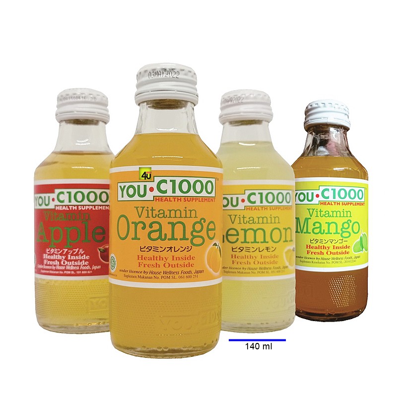 

You C1000 - Vitamin C Drink - 140ml Botol Kaca