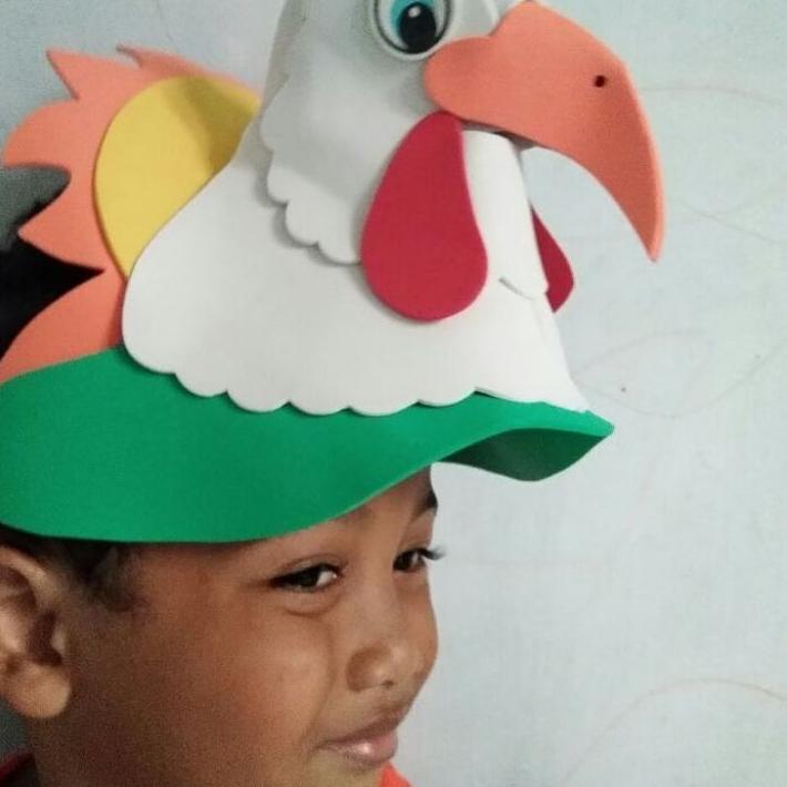 Special topi karakter ayam jago