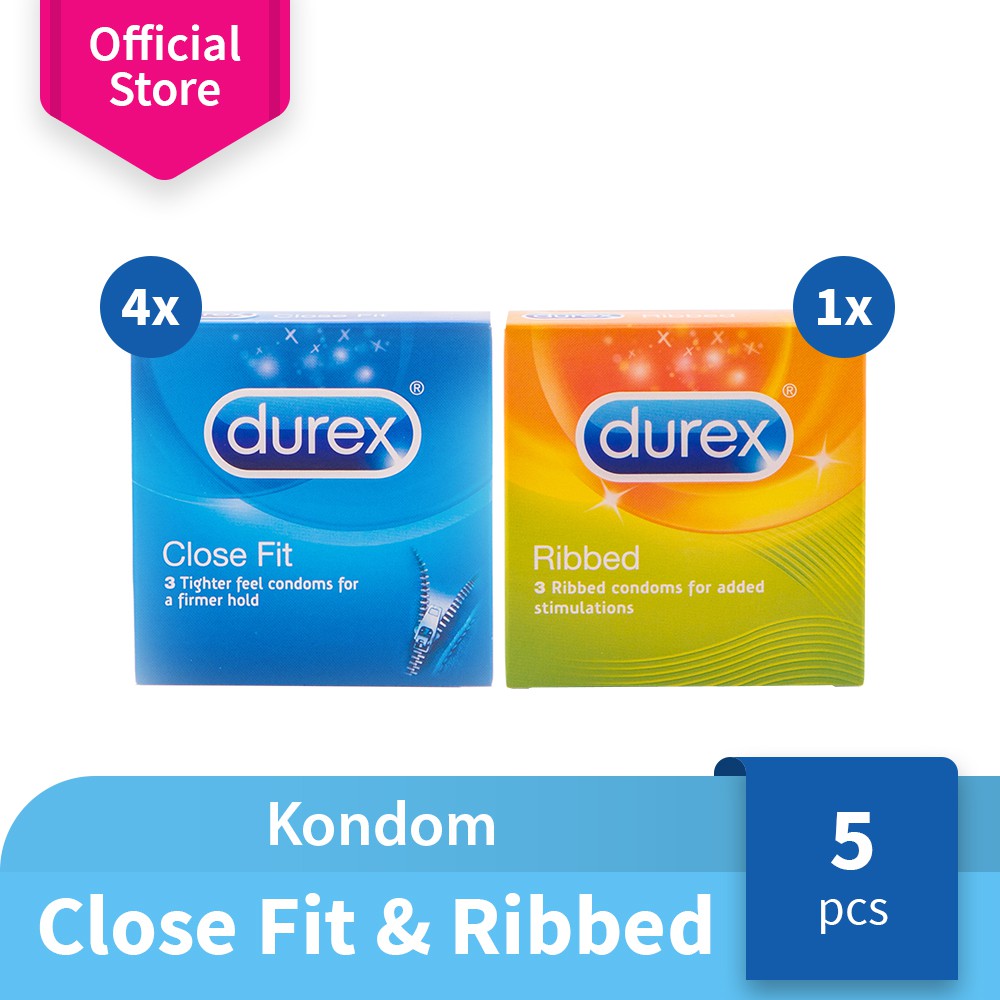 Durex Condom Ribbed 3s Kondom Dengan Tekstur Gerigi Shopee.